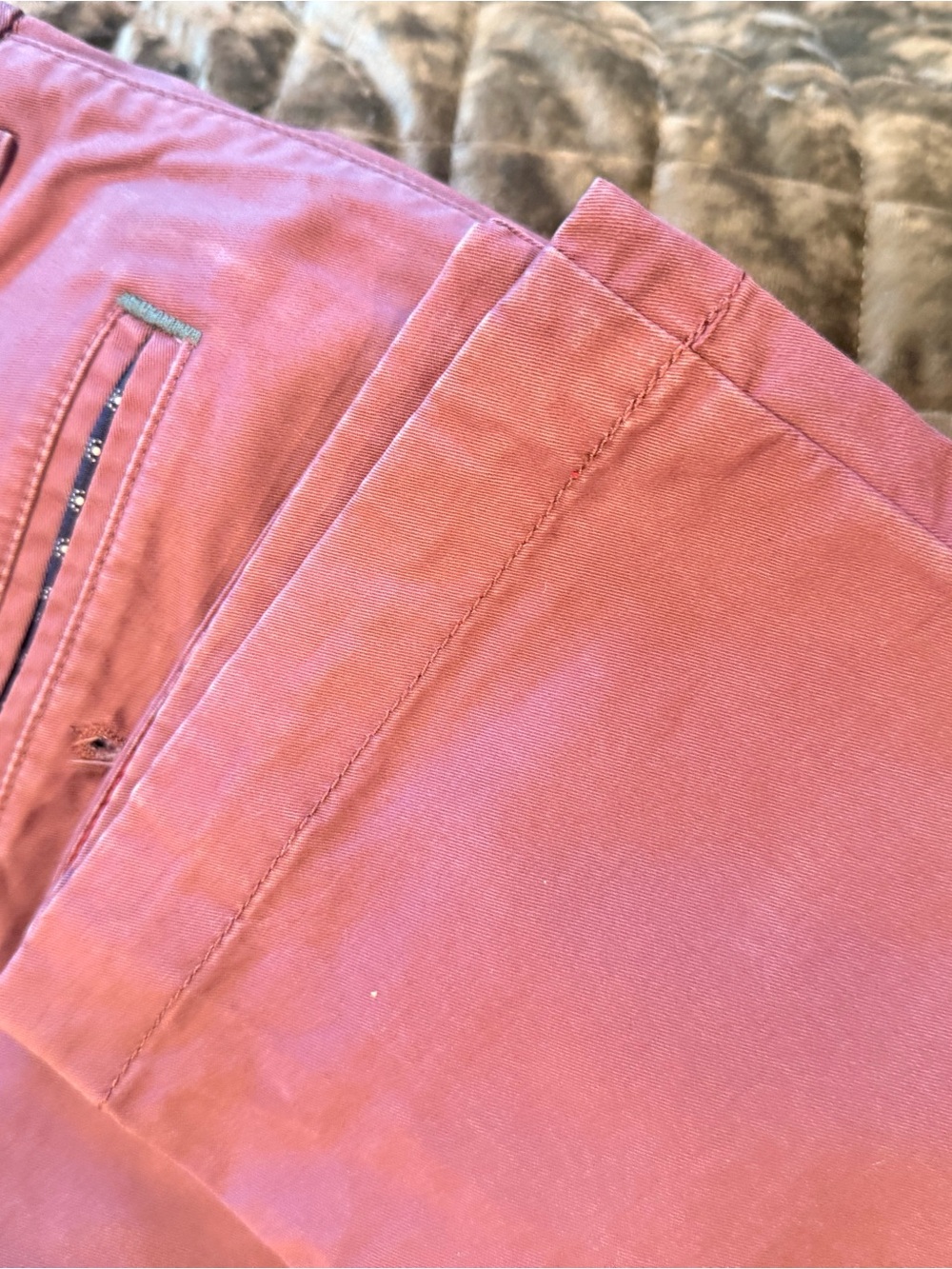Ted Baker Men's Chinos in rust/ dusty rose 34 r - Picture 6 of 6